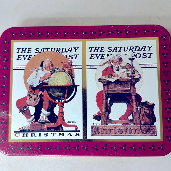 Norman Rockwell Christmas Playing Cards;
Limited Edition Tin Box - Picture 1 of 4